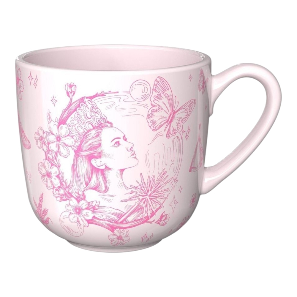 NWT Zak Designs WICKED Movie Glinda Mug 15oz Pink Fantasy Gift Collectible